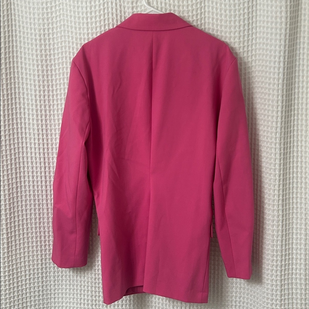 Zara Pink Oversized Blazer Size Small - Picture 3 of 7